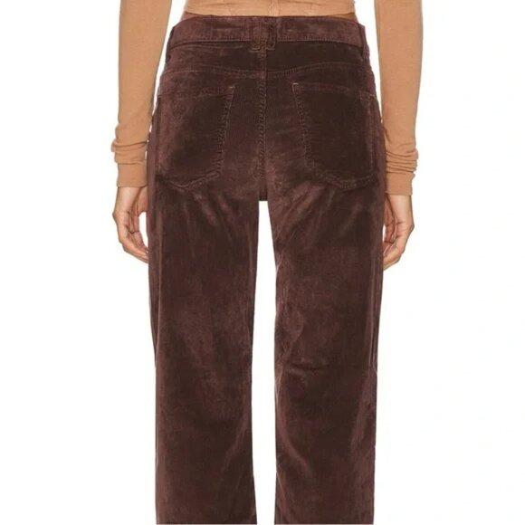 We The Free Risk Taker Corduroy Pants Brown  Straight Leg Women’s Size 27 - Picture 2 of 16
